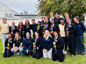 Outgoing SRC members together with the new portfolio Heads